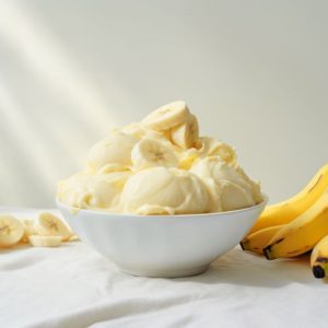 Kefir-Eiscreme mit Banane